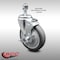 Service Caster 5 Inch SS Thermoplastic Rubber Swivel 12mm Threaded Stem Caster with Brake SCC-SSTS20S514-TPRB-TLB-M1215 - alternate 1